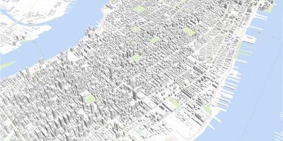 Manhattan 3d-Karte