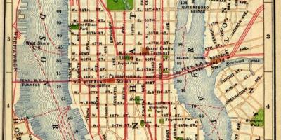 Karte des alten Manhattan