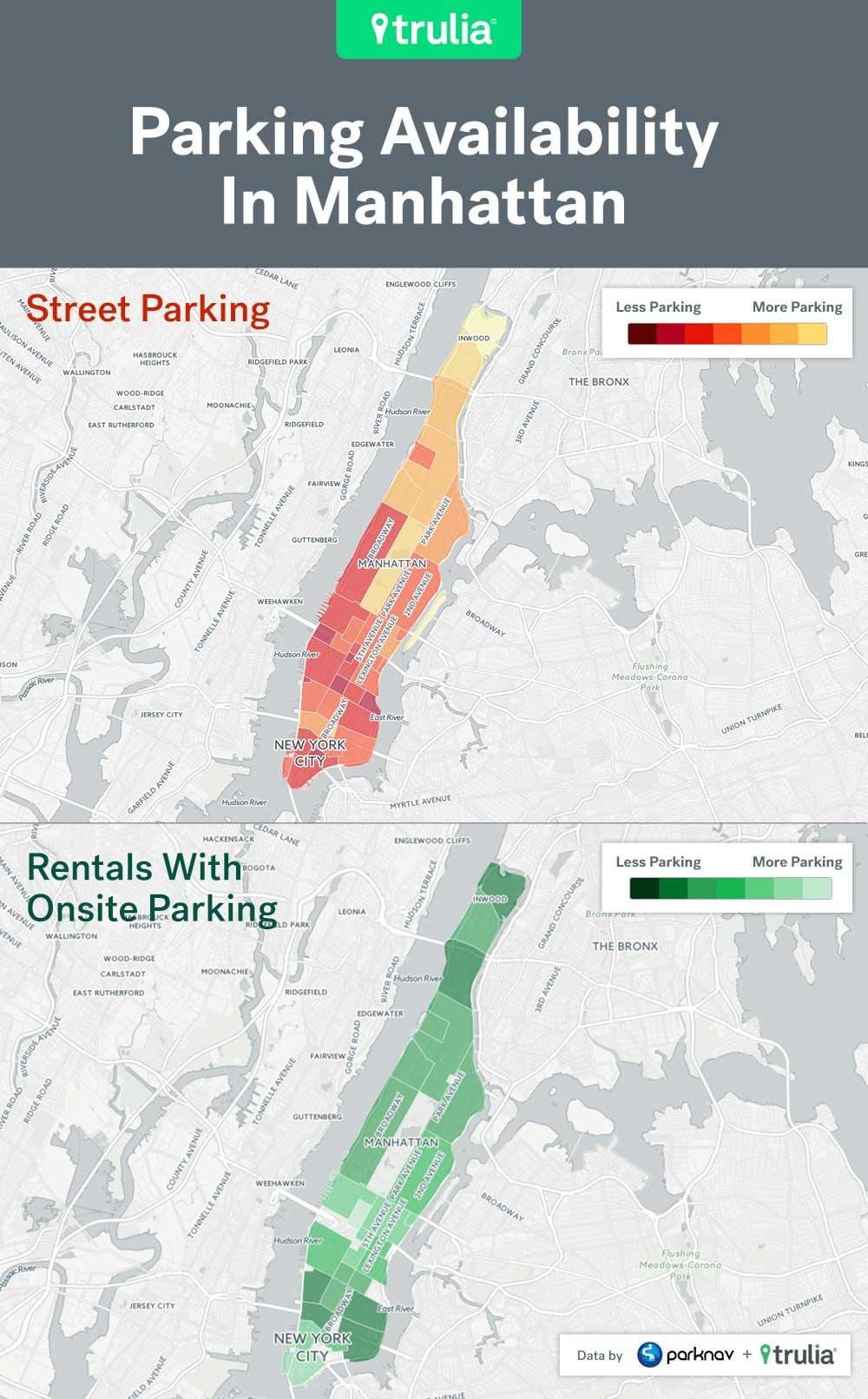 NYC street Parken map-Manhattan