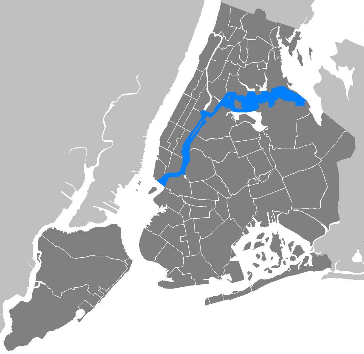 Karte von Manhattan Vektor