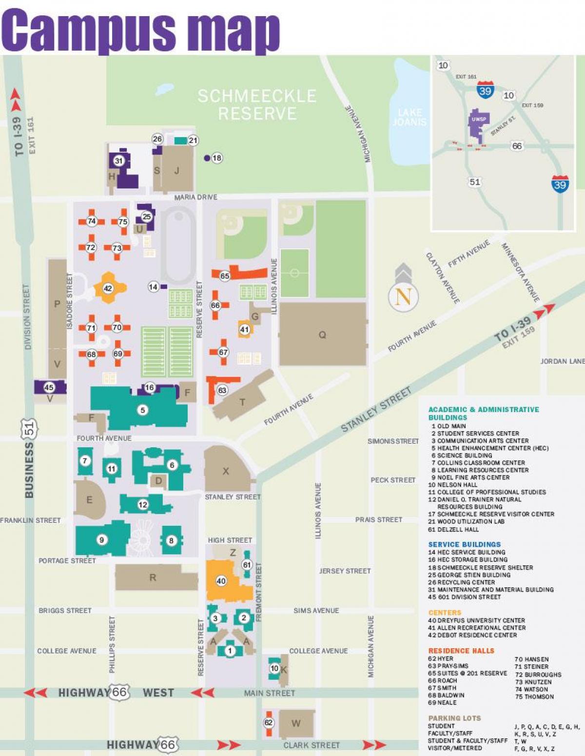 Karte von NYU campus