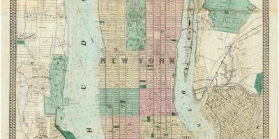 Historischen Manhattan-Karten