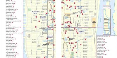 Druckbare walking Karte von midtown Manhattan