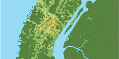 Höhenkarte von Manhattan