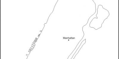 Leere Karte von Manhattan