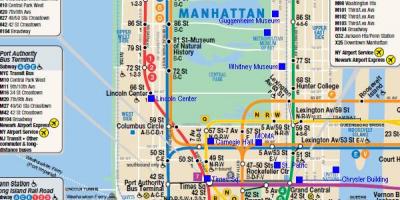 Manhattan-rail-Karte